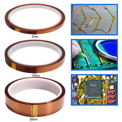 33M 5-25MM Kapton Tape High Temperature Heat Resistant Polyimide 3D Printer VIC - Aimall