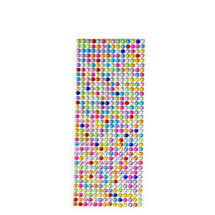 [504pcs] 6mm Acrylic Rhinestone Gems Self Adhesive Sticker Crystals Craft Decal - Aimall