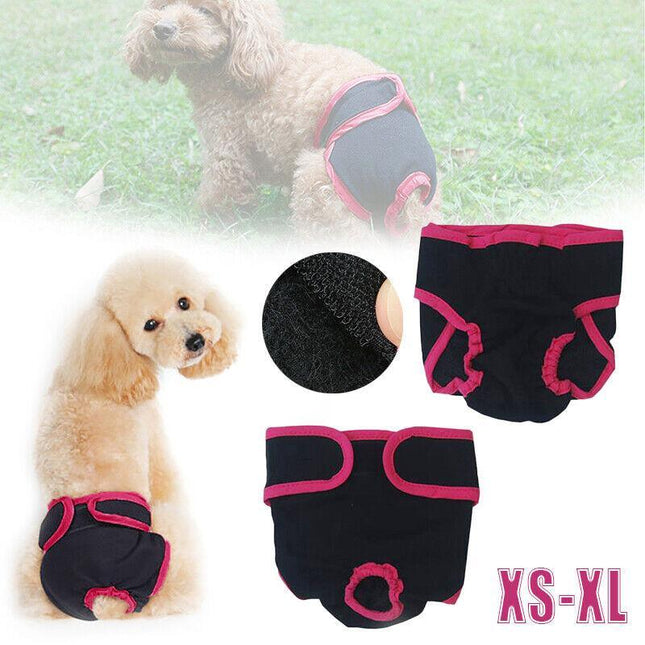 XS-XL Dog Pet Female Nappy Diapers Shorts Season Sanitary Pants UndiesUnderpants - Aimall