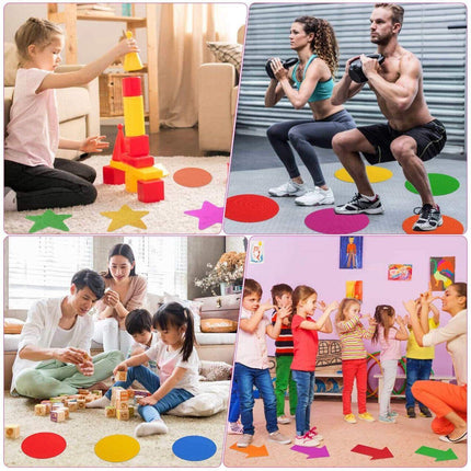30x Carpet Spot Markers Sit Dot Circle For Classroom Easy Teach Tool Game AU - Aimall