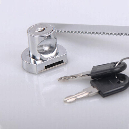 Sliding Window Glass Cabinet Lock Glass Door Lock Cabinet Display With Key AU - Aimall