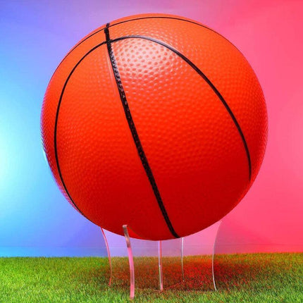 7.5CM Clear Acrylic Ball Stand Holder Display Rugby Basketball Football Soccer - Aimall