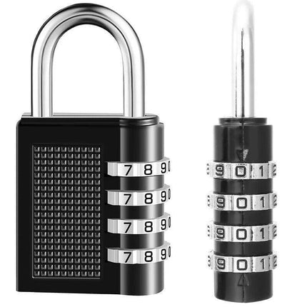 2PCS 4 Digit Combination Lock Key Security Padlock Anti Rust Weather Proof Locks - Aimall