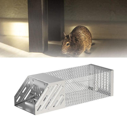 1X Continuous Rat Trap Cage Animal Bait Safe Catch Pest Rodent Mouse Control Box - Aimall