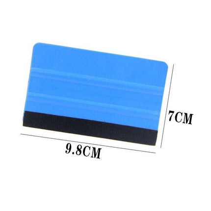 Felt Edge Squeegee For Decals Sticker Vinyl Sheet Car Wrap Applicator Tool Blue - Aimall