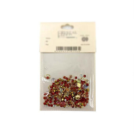 10 Styles Aurora Colorful 3D Nail Art Drill Heart Diamond Crystal AU - Aimall