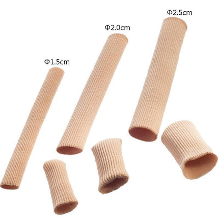 5PCS Silicone Tube Toe Gel Protector Corn Relief Foot Pain Soft Cushion Pad Cap - Aimall