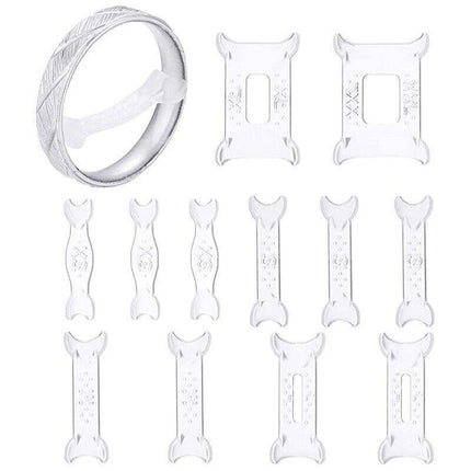 12x Invisible Tightener Ring Size Reducer Resizing Adjuster Pad Jewellery Tools - Aimall