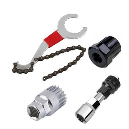 5PCS Bicycle Repair Bike Tool Kit Removal Bracket Freewheel Crank Puller Tools - Aimall