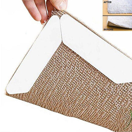 8PCS Rug Mat Carpet Safety Gripper Reusable Non Slip Anti Skid Washable Grip Pad - Aimall