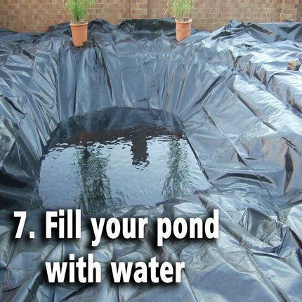 2.5x3M HDPE PVC Fish Pond Liner Gardens Pools Membrane Reinforced Landscaping - Aimall