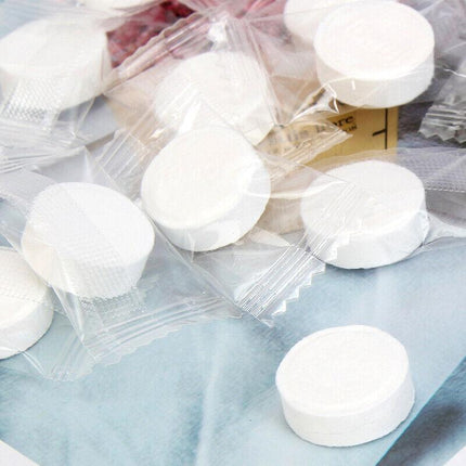 200PCS Travel Compressed Towels Tablet Wash Cloths Camping Hand Towel 0.8CM AU - Aimall