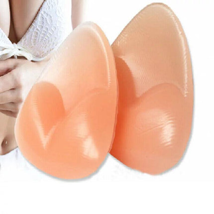 Triangle Push-up Silicone Bra Inserts Breasts Pad Bikini Bra Cleavage Enhancers - Aimall