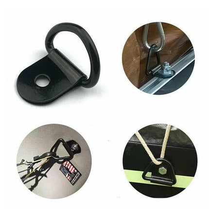 30PCS Black D-Ring Tie Down Stainless Steel Heavy Duty Anchor Point Universal AU - Aimall