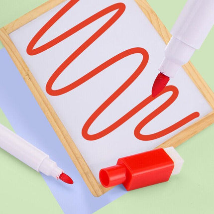 8 Colour Whiteboard Marker Pens With Dry Wipe Erase Magnetic Eraser Lid AU Stock - Aimall