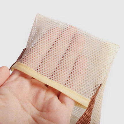 Vegetable Food Storage Bag Onion Garlic Hanging Bags Hollow Breathable Mesh Bag - Aimall