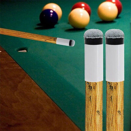 10 Pairs Billiard Screw-on Tips with Pool Cue Stick Ferrules Soft Grey Tips Set - Aimall