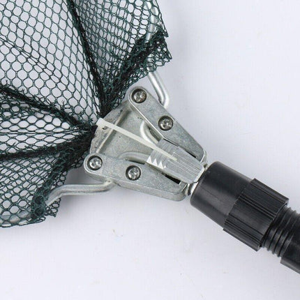 Fishing Net Landing Mesh Fish Catch Tool Telescopic Pole Folding Handle Foldable - Aimall