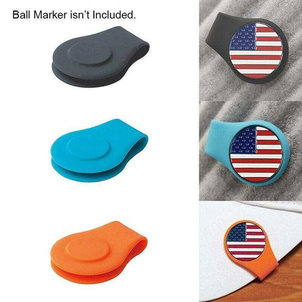 1Pc Silicone Golf Hat Clip Ball Marker Holder with Strong Magnetic DIY - Aimall