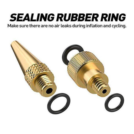 26pc Bike Ball Inflator Nozzle Adapter Air Pump Valve Needle Presta Schrader Kit - Aimall