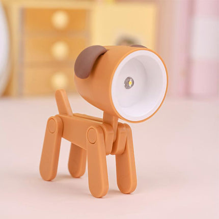 Mini Cartoon Animals LED Desk Lamp Portable Adjustable Cute Pet Night Light Lamp - Aimall