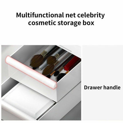 Cosmetic Makeup Organizer with Drawers Bathroom Skincare Storage Box Holder Case - Aimall