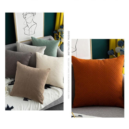 1PC Modern Decorative Velvet Cushion Cover Square Velvet European Pillowcase AU - Aimall
