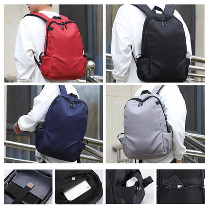 Mens Backpack Large Capacity Waterproof Schoolbag Laptop Work Travel Bag AU - Aimall