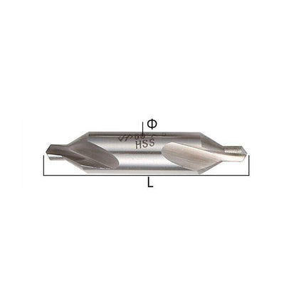 6PCS Combined Center Drill Countersink Bit Lathe Mill Tackle Kit High Speed AU - Aimall