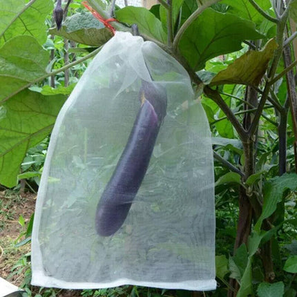 10/50X Fruit Net Bags Agriculture Garden Vegetable Protection Mesh Insect Proof - Aimall