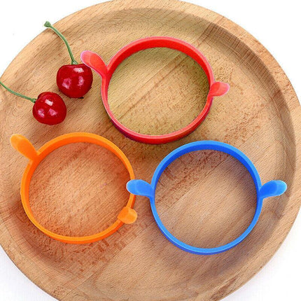 4pcs Silicone Egg Rings Non Stick Kitchen Baking Tools Pancake Handles AU Stock - Aimall