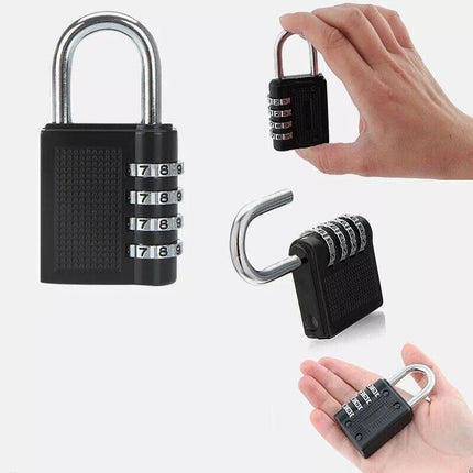 2PCS 4 Digit Combination Lock Key Security Padlock Anti Rust Weather Proof Locks - Aimall
