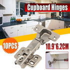 10X Door Hinge Cabinet Cupboard Hinges Soft Close Full Overlay Wardrobe Kitchen - Aimall