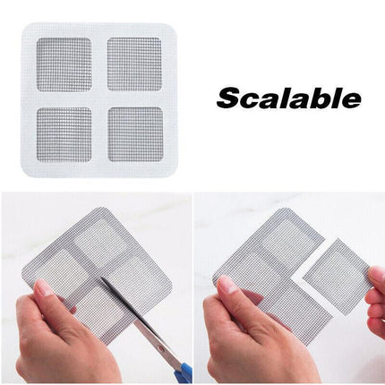 12x Fly Screen Net Repair Tape Patch Adhesive Door Curtain For Mending Holes Set - Aimall