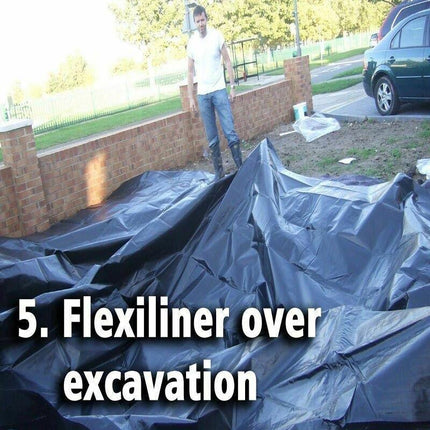 2.5x3M HDPE PVC Fish Pond Liner Gardens Pools Membrane Reinforced Landscaping - Aimall