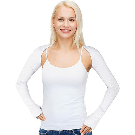 UV Sun Protection Arm Cooling Shawl Sleeves with Finger Hole for Women Outdoor - Aimall