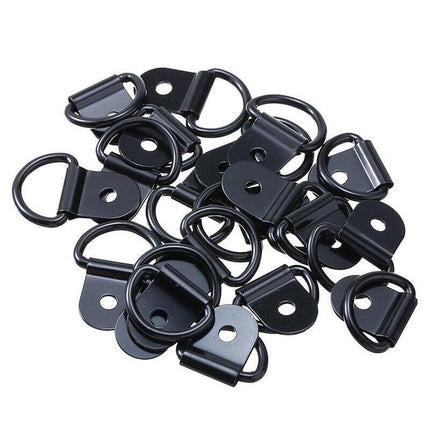 30PCS Black D-Ring Tie Down Stainless Steel Heavy Duty Anchor Point Universal AU - Aimall