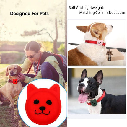 Silicone Pet Protective Case for Apple Airtag Loop GPS Finder Dog Cat Collar AU - Aimall