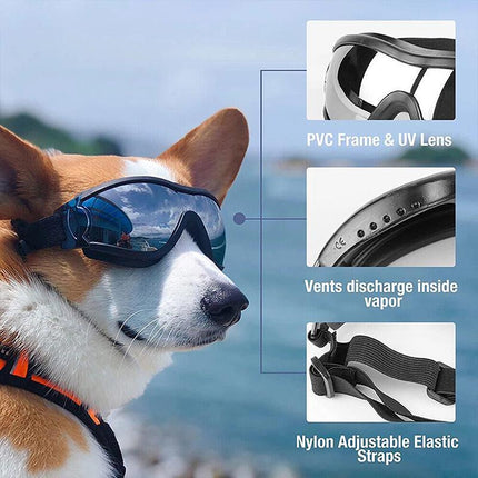 Fashion Pet Dog Doggles Goggles UV Sunglasses Sun Glasses Eye Wear Protection - Aimall