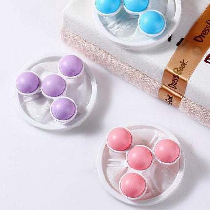 2 PCS Reusable Hair Lint Catcher Removal Net Bag Wash Machine Float Filter - Aimall