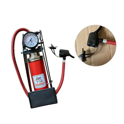 High Pressure Foot Pump Bicycle Ball Motorbike Car Type Inflator Tire Air Pump - Aimall
