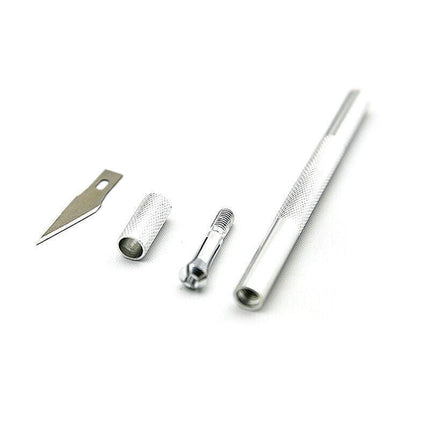 Cutter Metal Handle Engraving Tool Craft Knife With 5 Blade Scalpel AU STOCK - Aimall