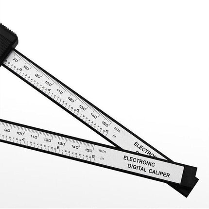 Electronic Digital Vernier Caliper 150mm 6'' Inch Micrometer Gauge Carbon Fiber - Aimall