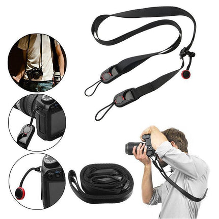 Camera Strap Quick Release Neck Hanging Belt Leash Shoulder for DSLR/SLR Camera - Aimall
