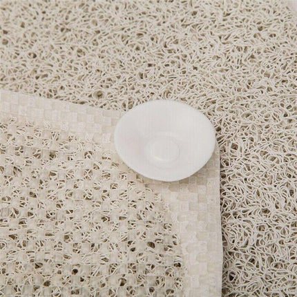 1x Shower Rug Anti Slip Loofah Bathroom Bath Mat Carpet Water Drains Non Slip AU - Aimall