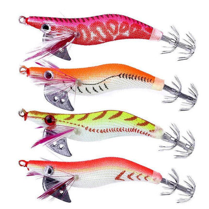 4 X Squid Jigs Lure 2.0 Egi Glow Tail Tackle Calamari Squid Jig Fishing Lures AU - Aimall