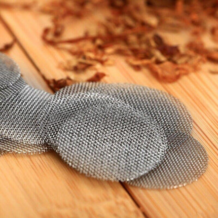 100PCS Mesh Screens Silver Stainless Steel Pipe 2cm Screen mesh Filter - Aimall