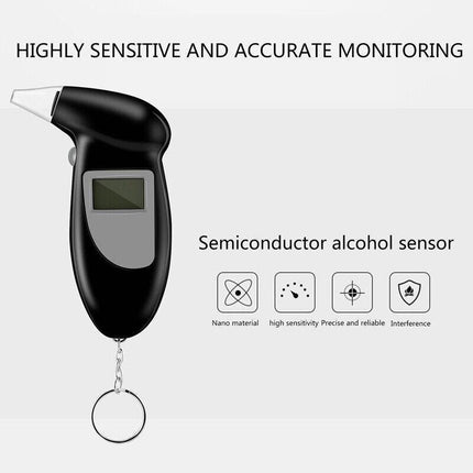 Police Breathalyser Self Analyzer Digital Detector Breath Alcohol Tester AU - Aimall