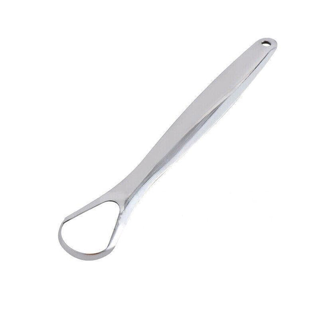 Stainless Steel Tongue Tounge Cleaner Scraper Dental Care Oral Hygiene Mouth Kit - Aimall