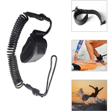 10' Coiled Leg Rope SUP Paddleboard Surfboard Leash Wrist Leash Ankle Leash Surf - Aimall